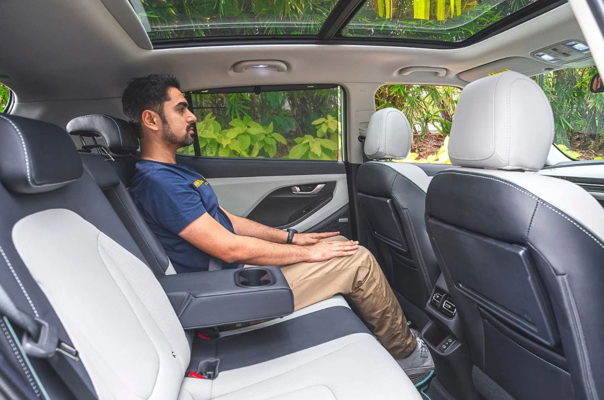 Hyundai Creta Electric rear seat space 